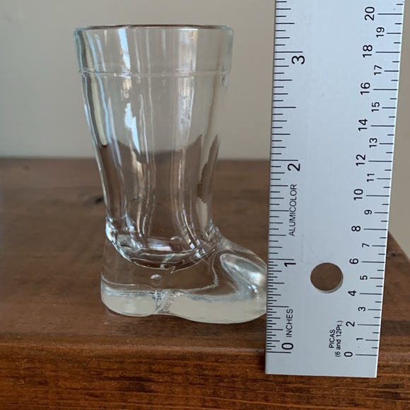 Boot Shot Glass- Small Clear Glass Boot Decoration Collection Barware Santa - Picture 9 of 13